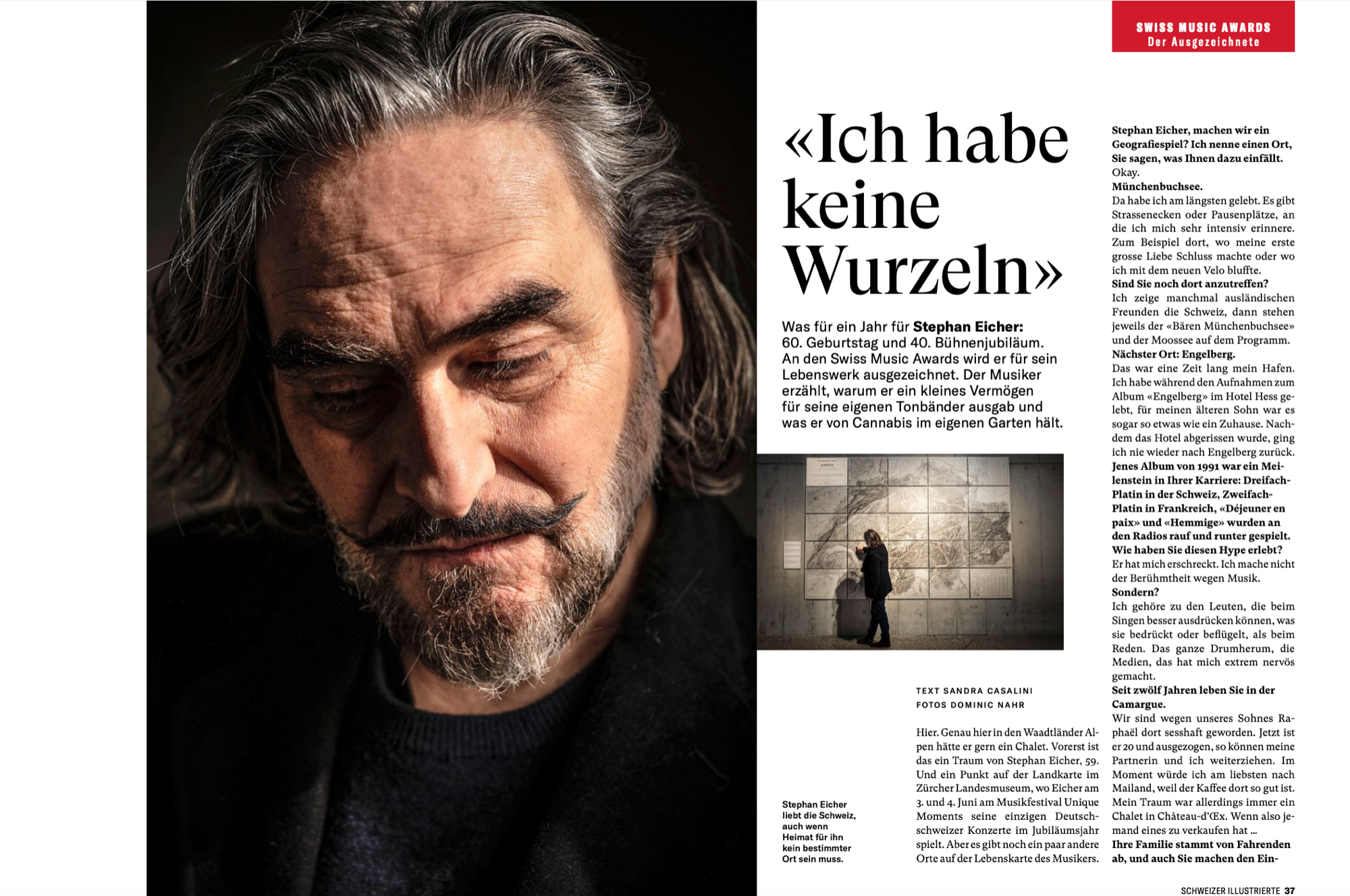 Neue Arbeit von Letizia mit Stephan Eicher für die Schweizer Illustrierte 