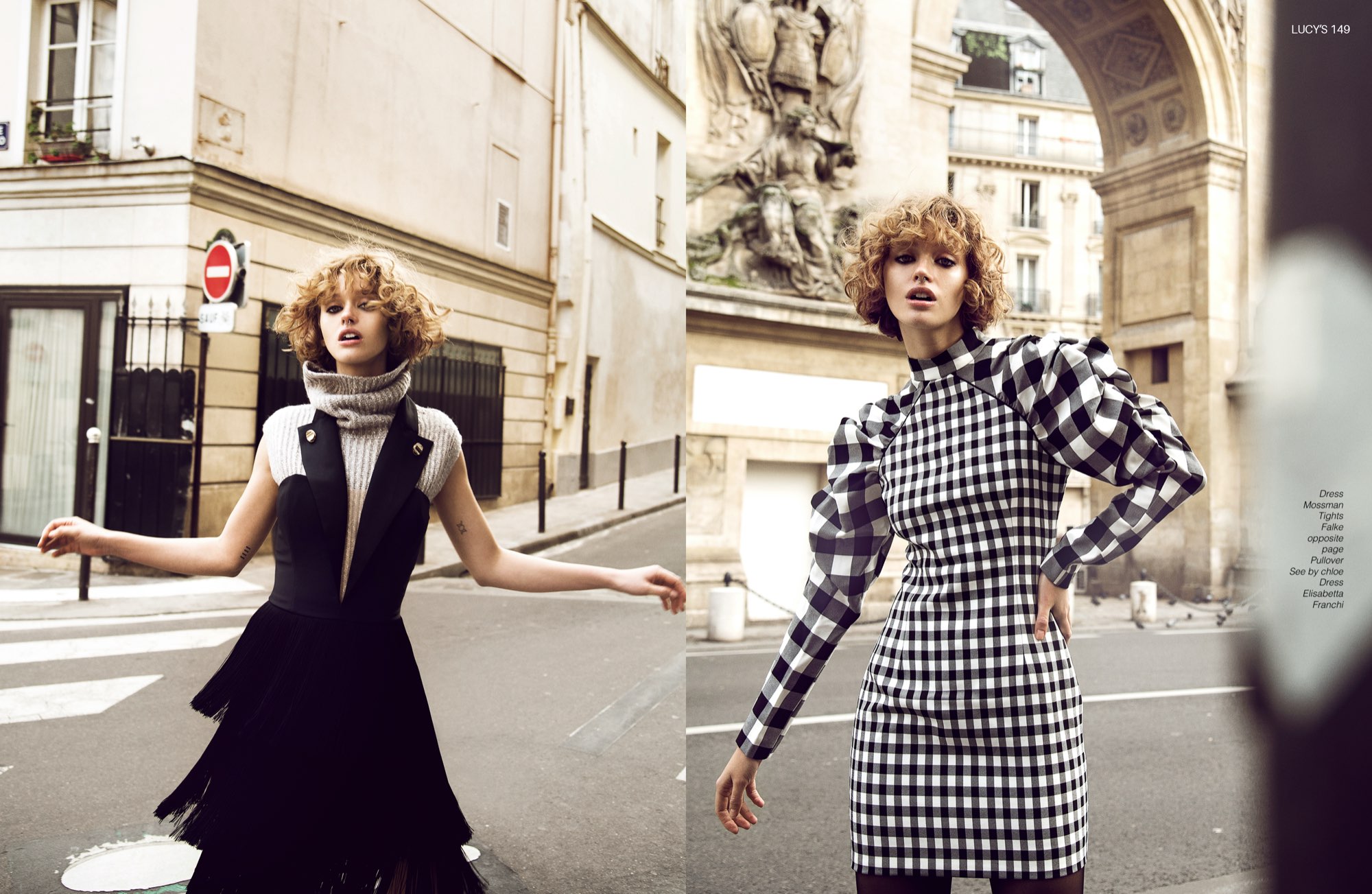 New editorial in Paris of Fabienne & Julia for Lucy’s Magazine