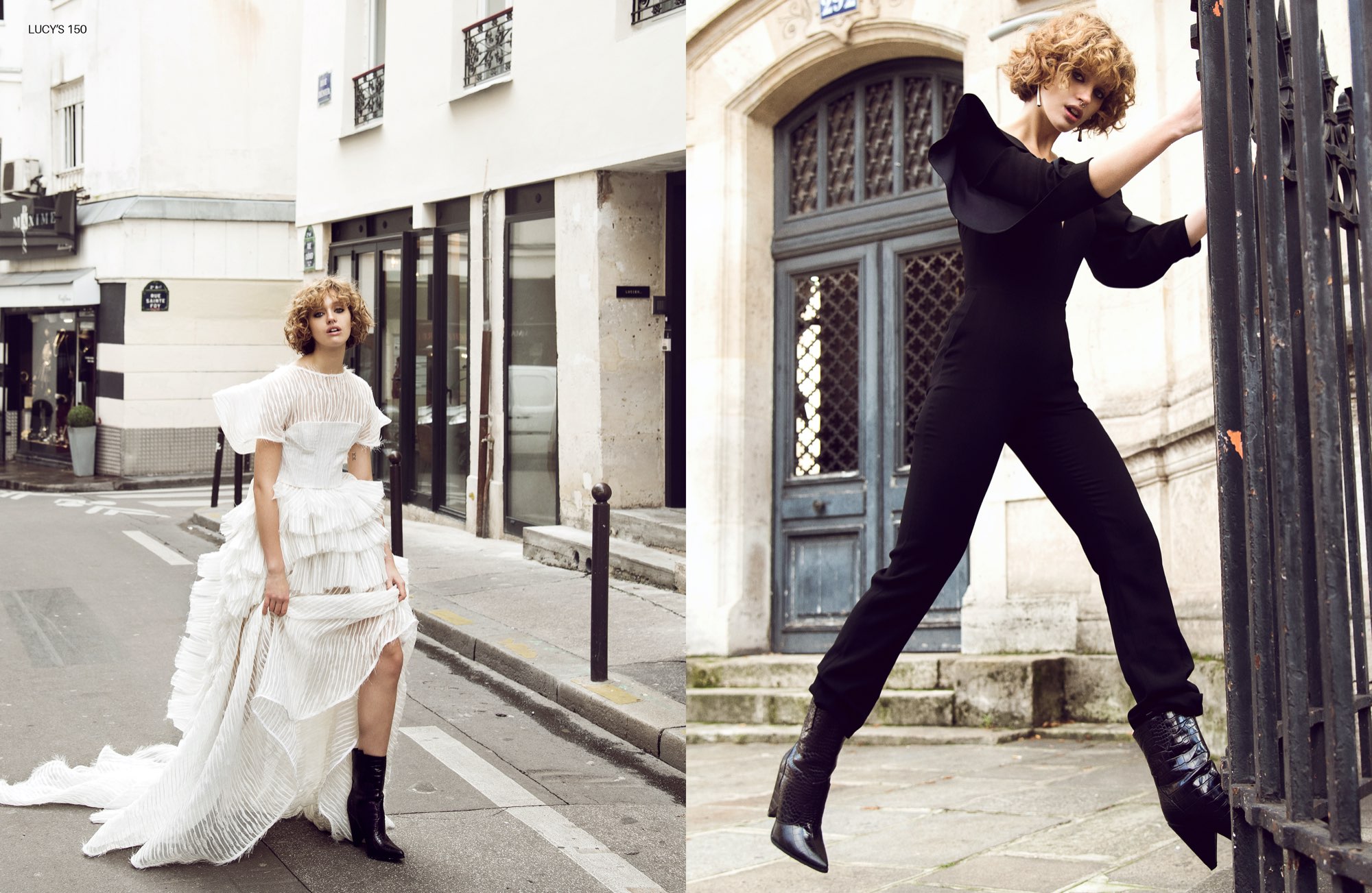 New editorial in Paris of Fabienne & Julia for Lucy’s Magazine