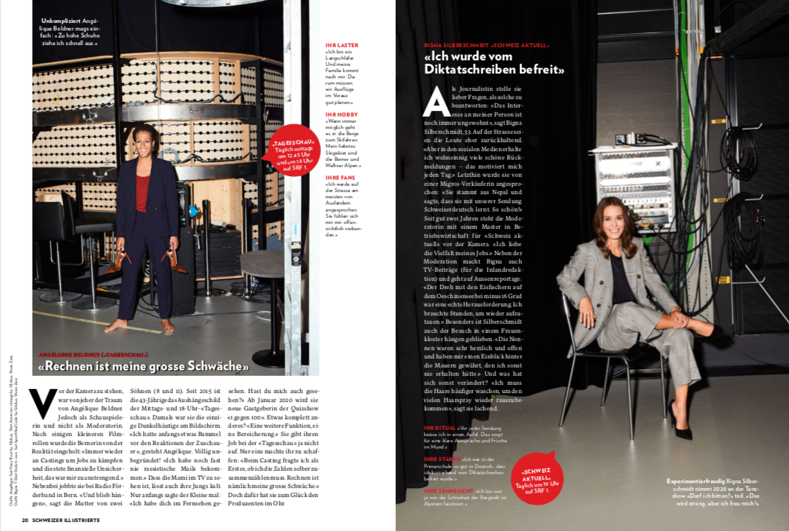 Women's power on TV - new work of Fabienne, Jesca, Laura & Letizia for SI 